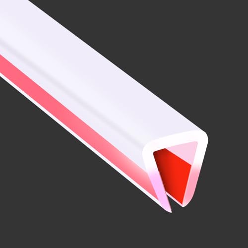 Clear Rubber Edge Trim (Fit 5/16" - L20' / Clear)
