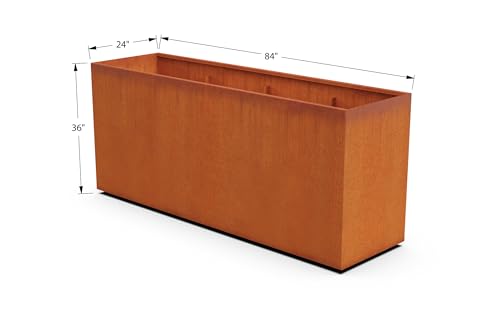 Large Rectangular Planters for Outdoor Plants (14 Sq Ft)