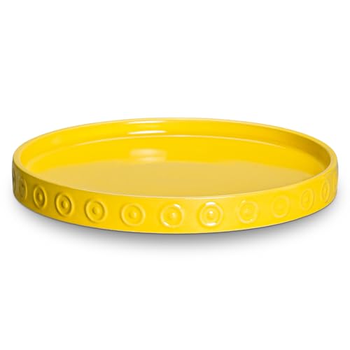 Plant Saucers for Indoors (9.3 Inch / Yellow)