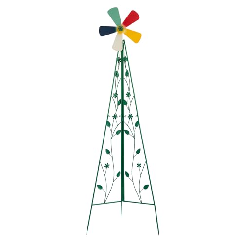 8FT Ornamental Windmill for Yard (6.2ft-green)