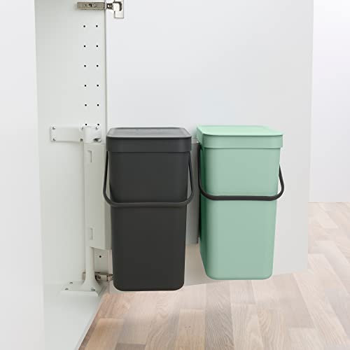 Sort & Go Built (Gray / Jade Green / Built-in 2x 3.2 Gal / 12L)