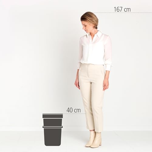 Sort & Go Kitchen Recycling Bin (Gray / 1x 6.6 Gal / 25L)