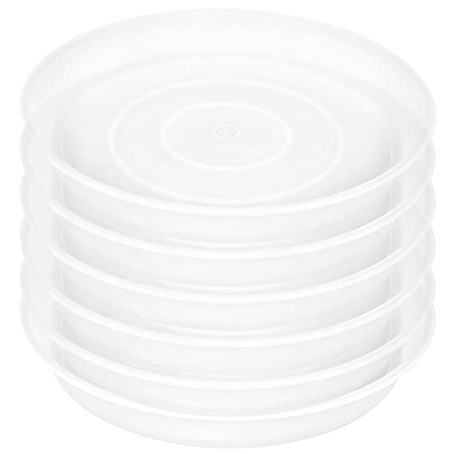 2 Pack of 8 inch Plant Saucer Clear (8" (2 pack) / Clear)