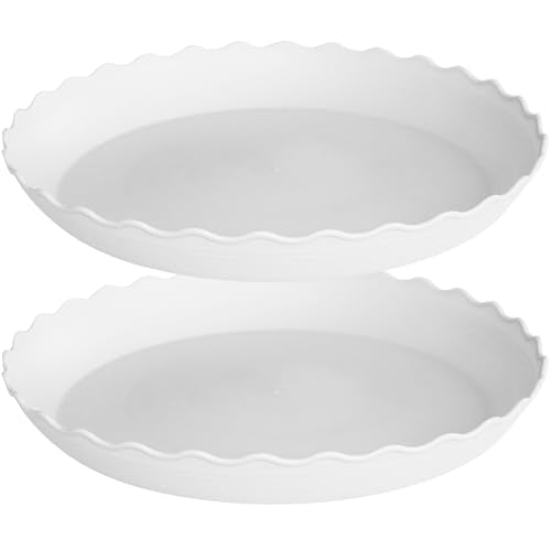 2 Pack Plant Saucer 10 inch (10" (2 pack) / White)