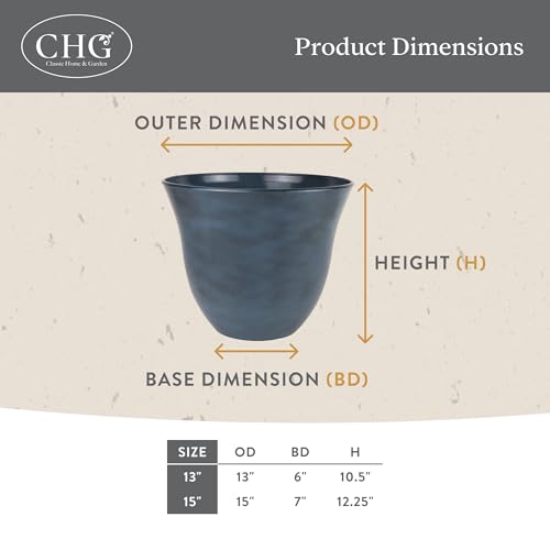 15" Honeysuckle Planter in Blue Jean (Blue Jean / 15")