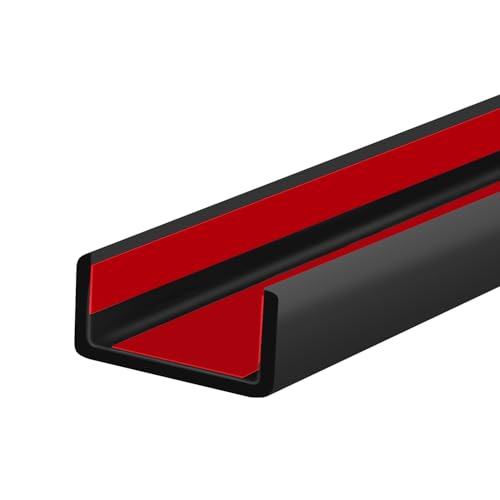 Rubber Edge Trim (Size1-1/4"(Fit 1-3/16"~1-5/16"), L20' / Gloss Black)