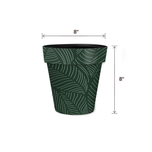Everyday Planter 8.5" x 8.5" x 8.5" Tropical Leaves Small Planter (Trop Leaves / Small)