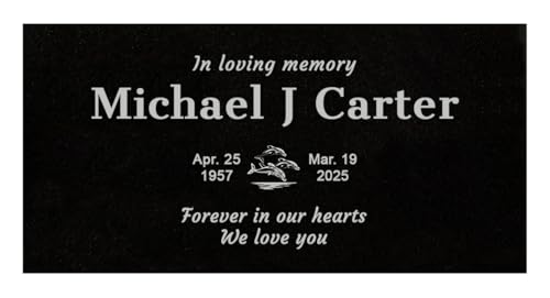 24x12 Personalized Granite Memorial Plaque (24 × 12 × 0.38 Txt)