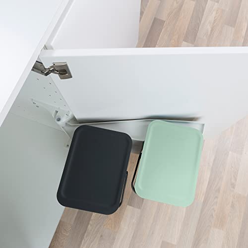 Sort & Go Built (Gray / Jade Green / Built-in 2x 3.2 Gal / 12L)