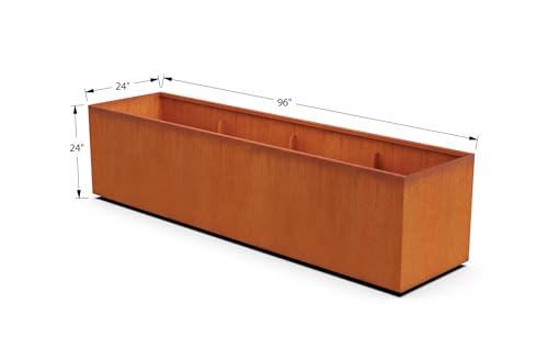 Large Rectangular Planters for Outdoor Plants (16 Sq Ft)