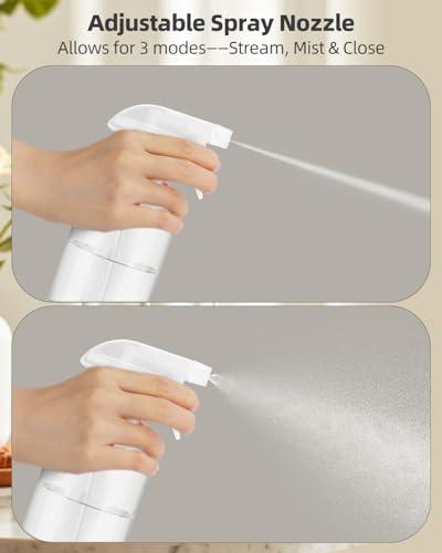 Glass Spray Bottles 8 oz (White&Purple / 2 Pack)