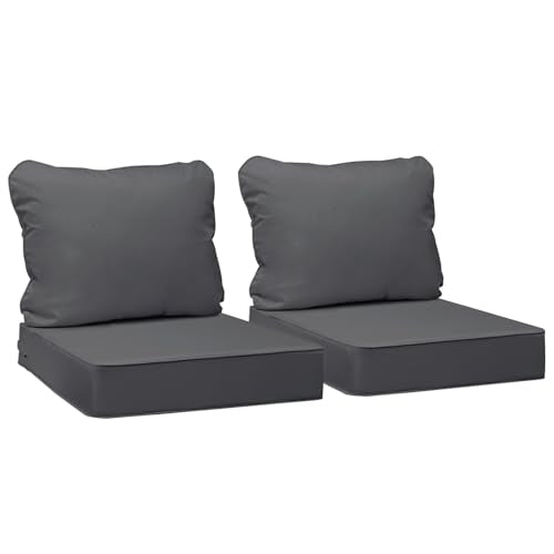 Outdoor Chair Cushions (Dark Gray / 22"x22"x3" / 22"x17")