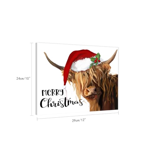 Let It Snow Christmas Snowman Canvas Wall Art (24"L x 36"W / Snowmen red)