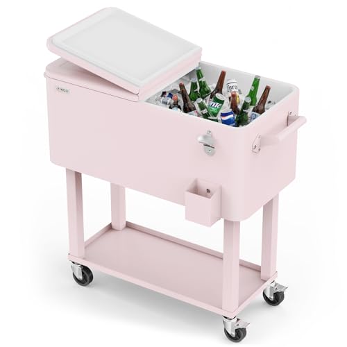 80 Quart Rolling Ice Chest