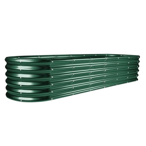 8×2×1.5ft Galvanized Raised Garden Bed Kit