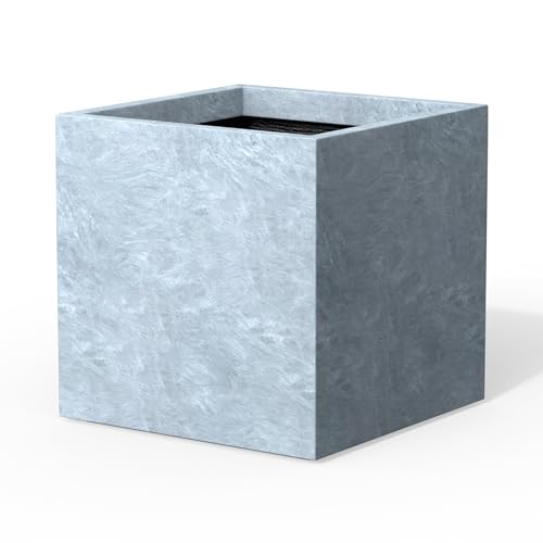 12" Square Concrete Planter (Slate Gray / 12")