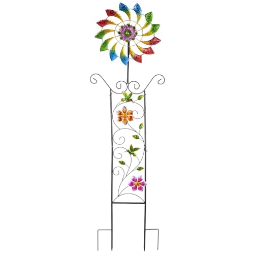 51.8" Wind Spinner with Garden Trellis