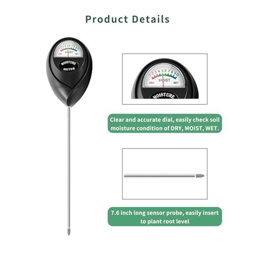 Soil Moisture Meter (Black)