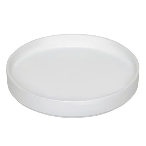Ceramic Plant Saucer Pot Tray 14.5 Inch (14.5in(1 Pack) / Frosted White)