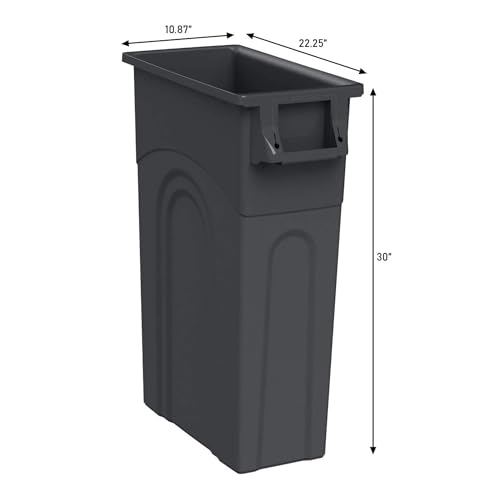 Highboy Waste Container (4-Pack / Black)
