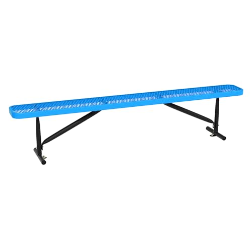 8 Feet Heavy Duty Metal Park Bench for Outside