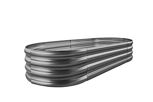 8×4×1 ft Galvanized Raised Garden Bed Kit