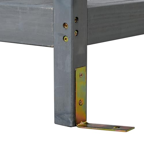 Outdoor Wooden Potting Bench Table (Gray / 66'' H)
