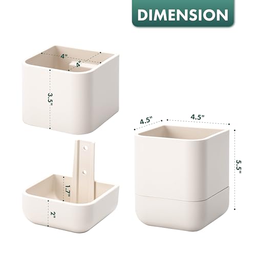 4.5 Inch Wall Mounted Self (4.5" (4 Pack) / Oatmeal)