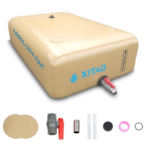 264Gal 1000L Water Bladder Tank w (264 Gal / Yellow)