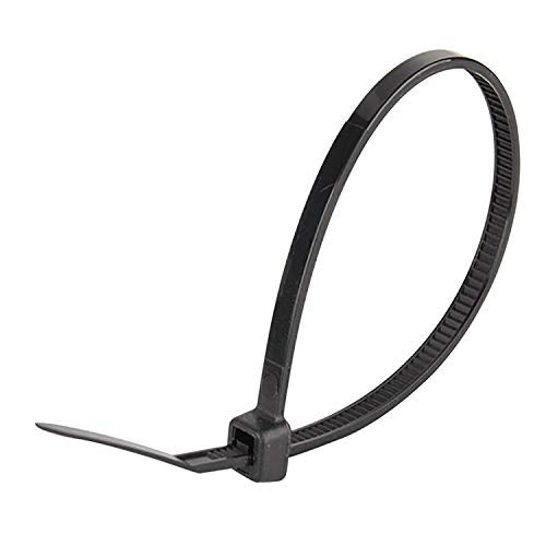 Black Zip Ties 4 Inch 18 Lbs UV resistant Cable Ties 100 Pack (100 Count)