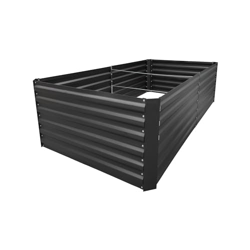 8x3x2FT Black Metal Raised Garden Bed Kit (Black / 8x3x2 ft)