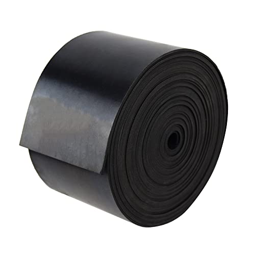 Solid Rubber Strips Neoprene Rubber Weather Stripping for Garage Door Seals Under Bottom (3" X 25' / .062" thick(No Adhesive）)