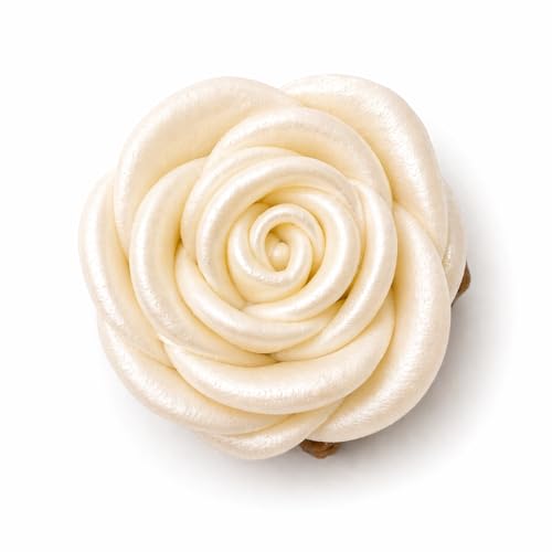 Metallic Edible Lumniscent Pearl Roses (Pearl)