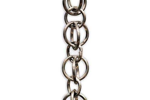 Double Loops Rain Chain (16 Feet / Aluminum)