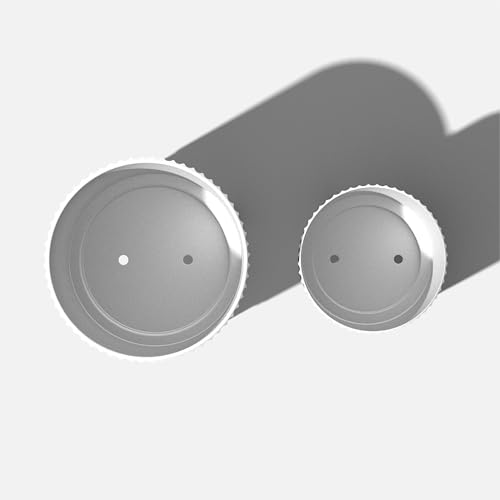 Demi Series Raised Duo Planters (White/Brown / Bundle - 2 Pack)