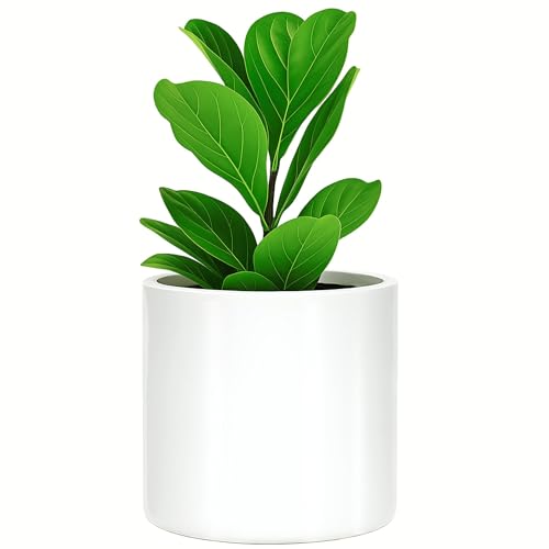 Large Planter for Indoor or Outdoor (Glossy White / 10 Inch)
