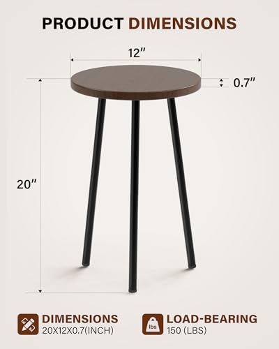 Plant Stand Indoor 2 Pack (Walnut / 20"&20")