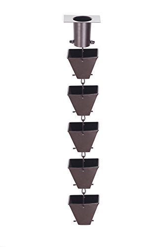 Medium Square Cups Rain Chain