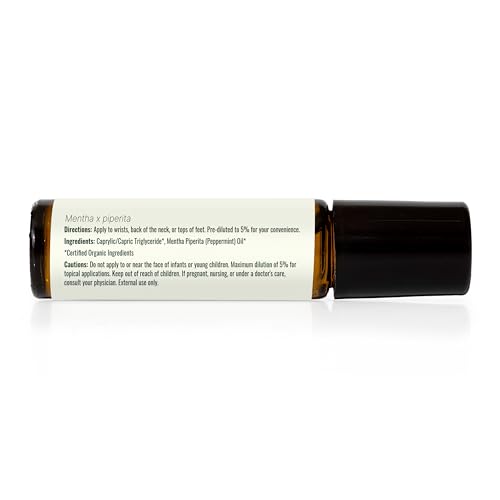 Organic Peppermint Essential Oil 10 mL (0.33 Fl Oz (Pack of 1))