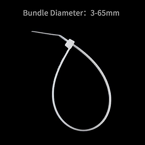 10 Inch White Cable Zip Ties (10 inch (40 lbs, 500 pcs) / White)