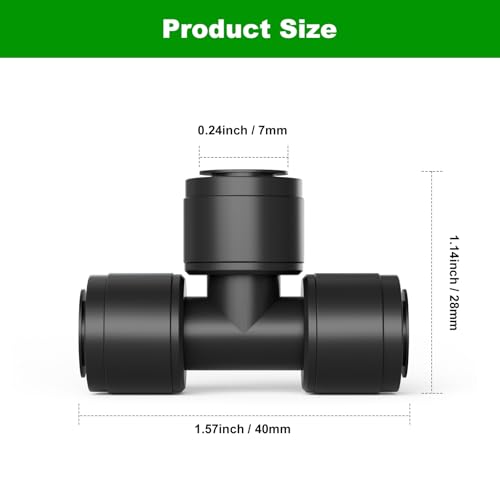 1 4 Inch Drip Irrigation Tee Connectors (1/4-inch tee)