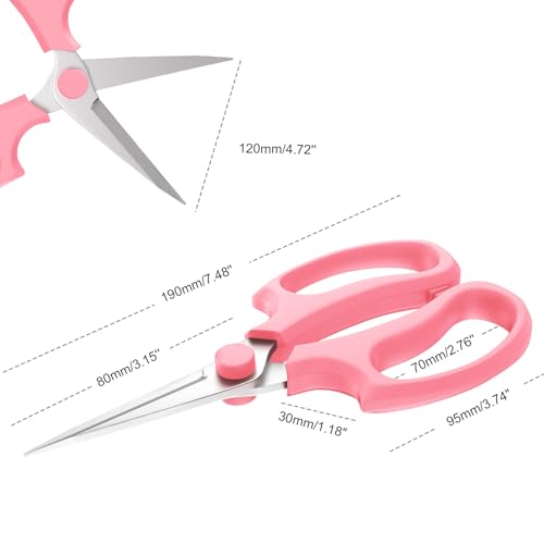 Flower Scissors (1 Pack / Pointed-pink)