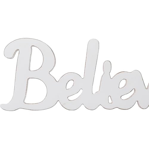 Farmhouse Believe Sign for Tabletop 14 Inch (Believe)