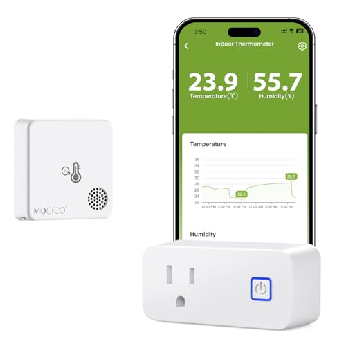 WiFi Room Thermometer Indoor Humidity Monitor (1 sensor + H3 Smart Plug Hub)