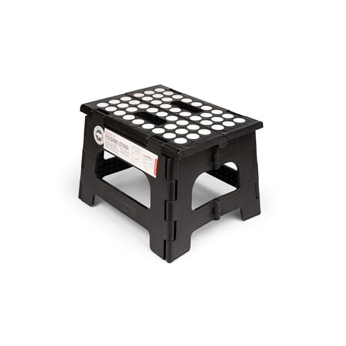 Rhino Foldable Step Stool (8 Inch / Black)