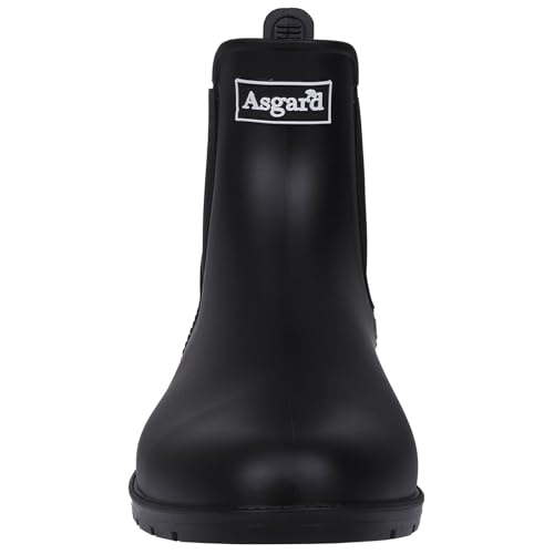 Women's Ankle Rain Boots Waterproof Chelsea Boots New Black (12 / New Black)