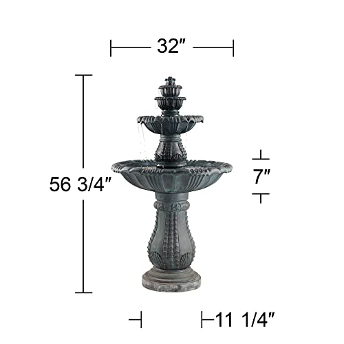 Hampton 56 3 4" High Slate Finish 4