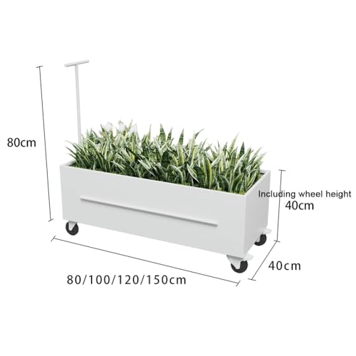 Raised Garden Bed Outdoor with Wheels