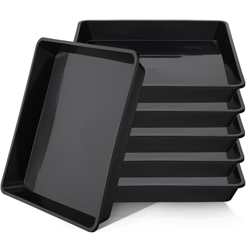 12 Inch Plastic Plant Saucer (12" / Black)