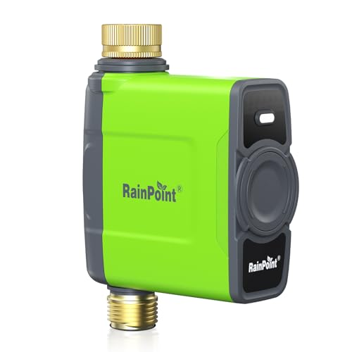 WiFi Water Timer for Garden Hose (Green / Brass Outlet Timer without Hub)